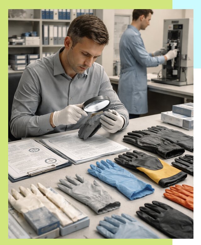 Сертификация перчаток и средств защиты продукции в Лянторе