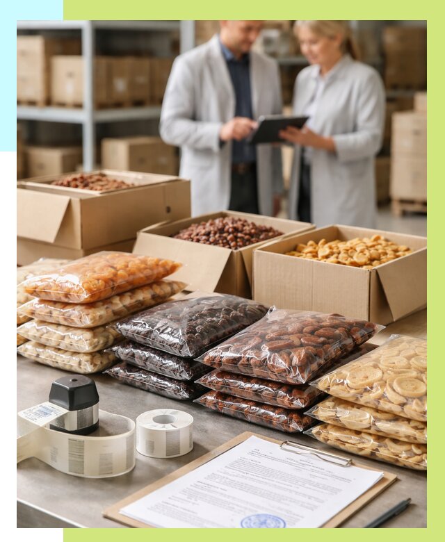 Сертификация сухофруктов в Лянторе от 12284 р. | Алешин-Лнт под ключ