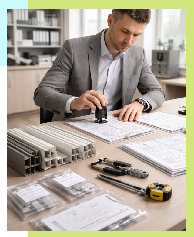 Сертификация ПВХ продукции в Лянторе от 8701 р., Алешин-Лнт